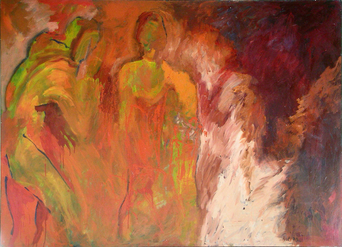 1984 Family in West Berlin 190 x 160cm$6600